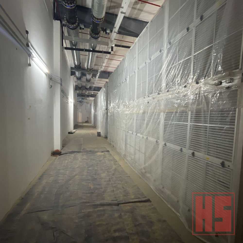 Data hall infrastructure works