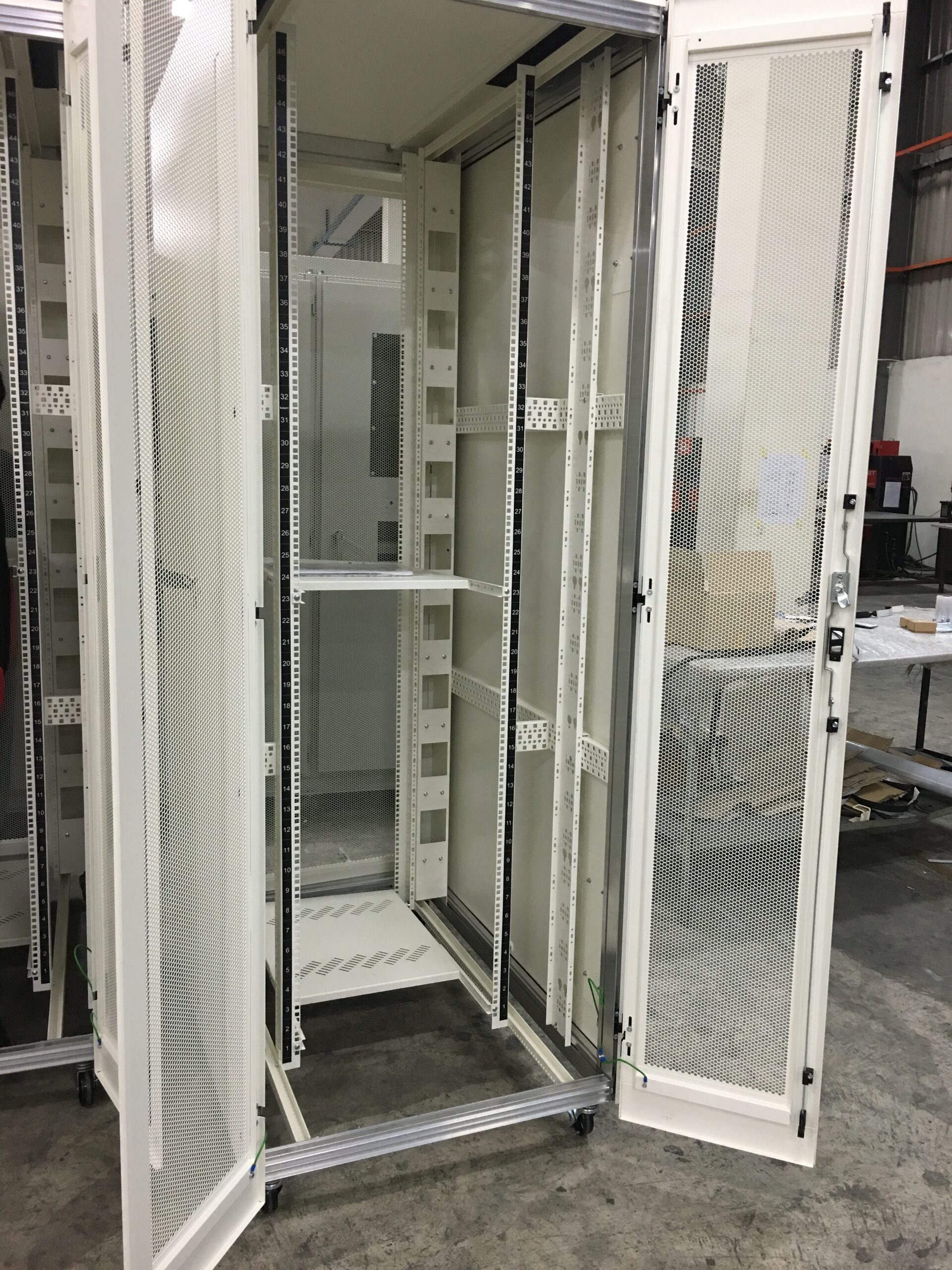 Server rack supply and installation for enterprise infrastructure